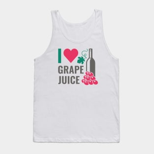 I Love Grape Juice Tank Top